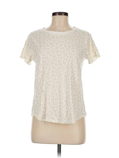 Pre-owned Unbranded Short Sleeve T-shirt In White