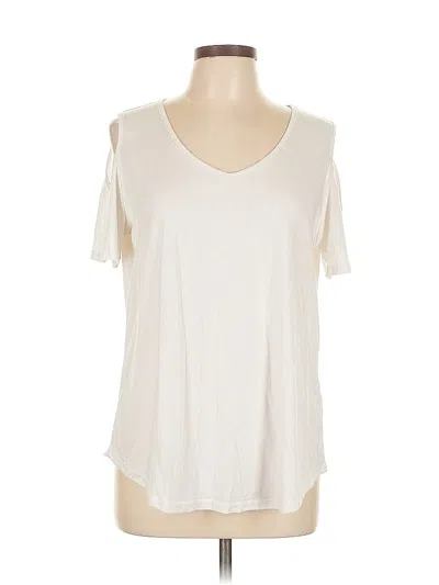 Pre-owned Unbranded Short Sleeve T-shirt In White