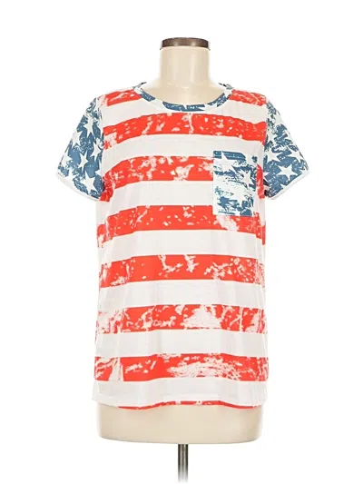 Pre-owned Unbranded Short Sleeve T-shirt In White