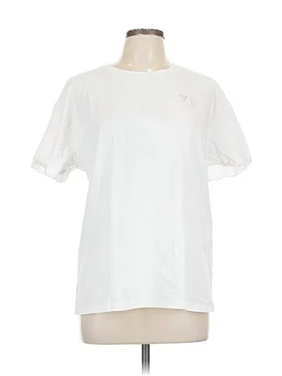 Pre-owned Unbranded Short Sleeve T-shirt In White