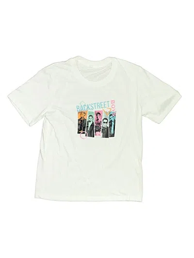 Pre-owned Unbranded Kids' Short Sleeve T-shirt In White