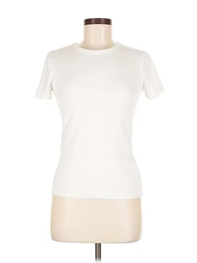 Pre-owned Unbranded Short Sleeve T-shirt In White