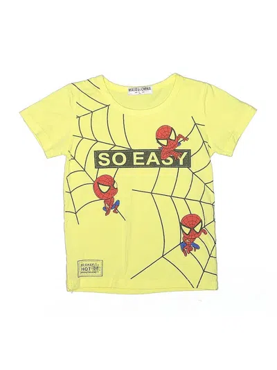 Pre-owned Unbranded Kids' Short Sleeve T-shirt In Yellow