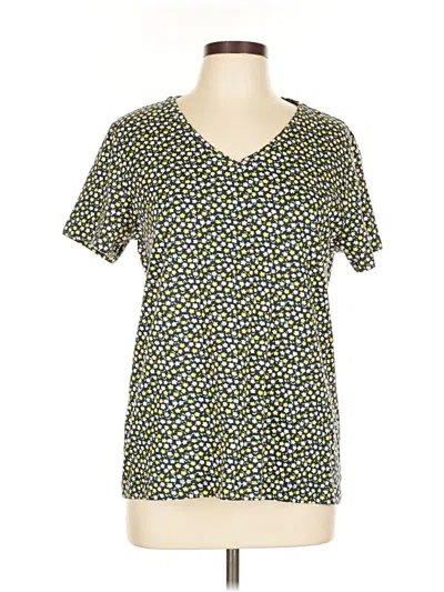 Pre-owned Unbranded Short Sleeve T-shirt In Yellow