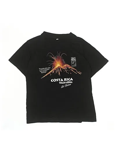 Pre-owned Unbranded Kids' Short Sleeve Top Black Tops