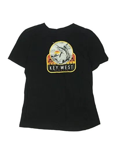 Pre-owned Unbranded Kids' Short Sleeve Top Black Tops