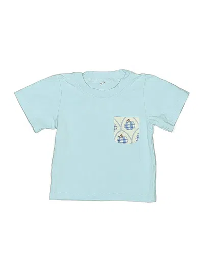 Pre-owned Unbranded Babies' Short Sleeve Top Blue Tops