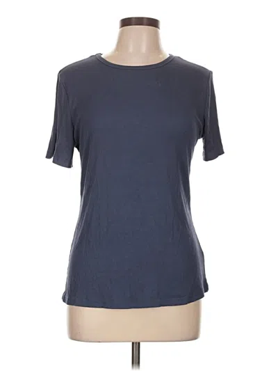 Pre-owned Unbranded Short Sleeve Top Gray Crew Neck Tops