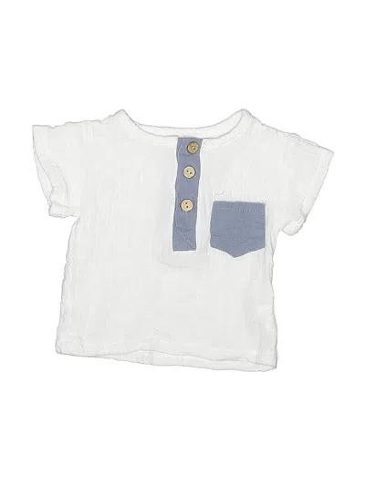 Pre-owned Unbranded Babies' Short Sleeve Top White Tops