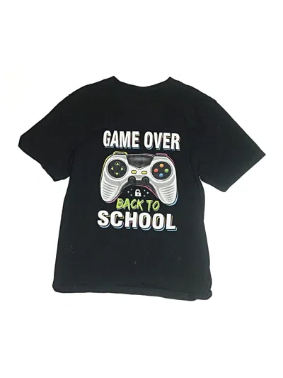 Pre-owned Unbranded Kids' Short Sleeve T-shirt In Black