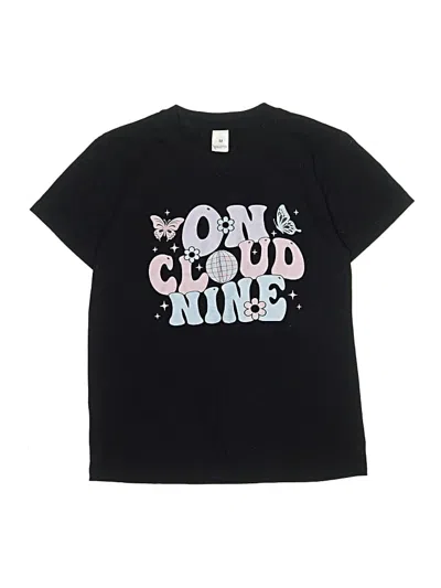 Pre-owned Unbranded Kids' Short Sleeve T-shirt In Black