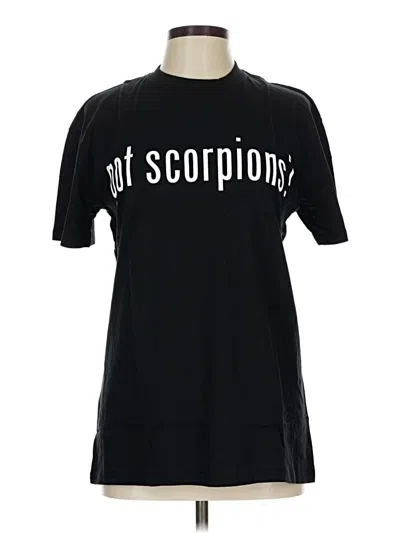 Pre-owned Unbranded Short Sleeve T-shirt In Black