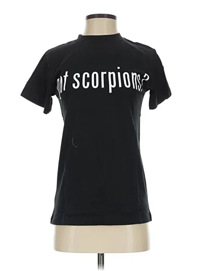 Pre-owned Unbranded Short Sleeve T-shirt In Black