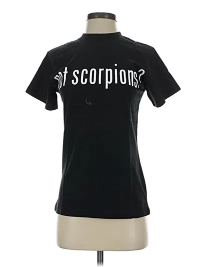 Pre-owned Unbranded Short Sleeve T-shirt In Black