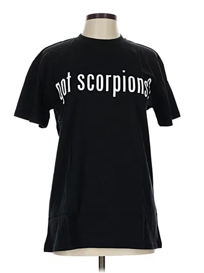 Pre-owned Unbranded Short Sleeve T-shirt In Black