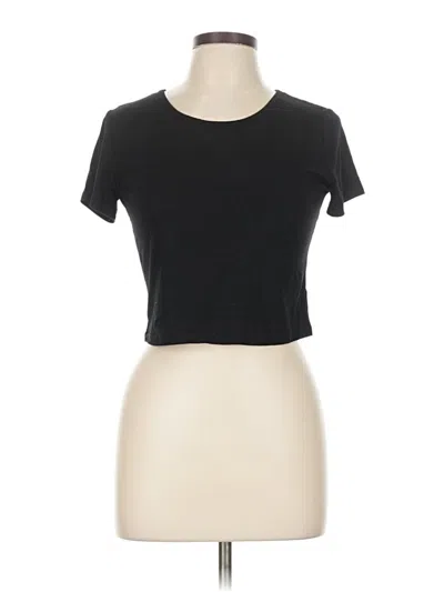 Pre-owned Unbranded Short Sleeve T-shirt In Black