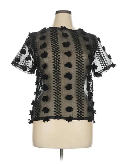 Pre-owned Unbranded Short Sleeve T-shirt In Black