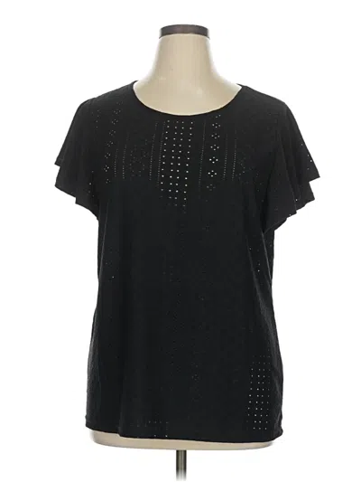 Pre-owned Unbranded Short Sleeve T-shirt In Black