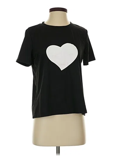 Pre-owned Unbranded Short Sleeve T-shirt In Black