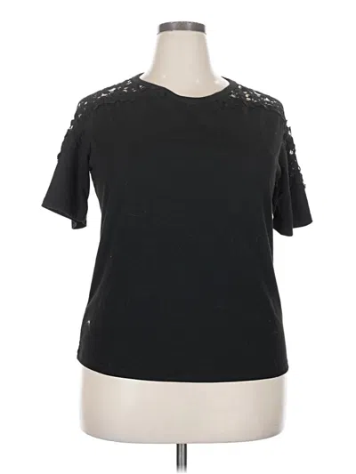 Pre-owned Unbranded Short Sleeve T-shirt In Black