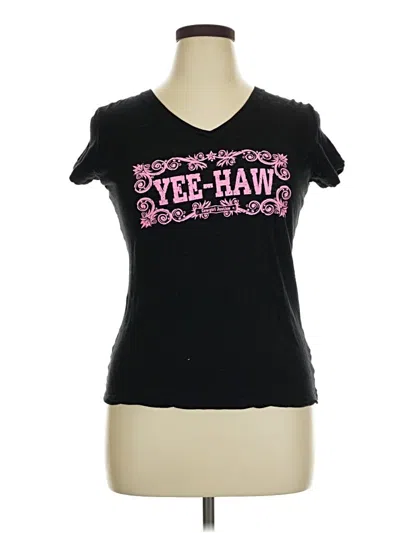 Pre-owned Unbranded Short Sleeve T-shirt In Black