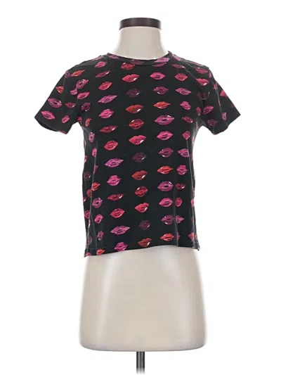 Pre-owned Unbranded Short Sleeve T-shirt In Black