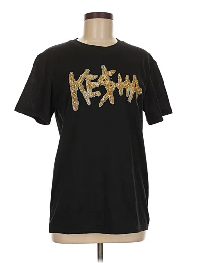 Pre-owned Unbranded Short Sleeve T-shirt In Black