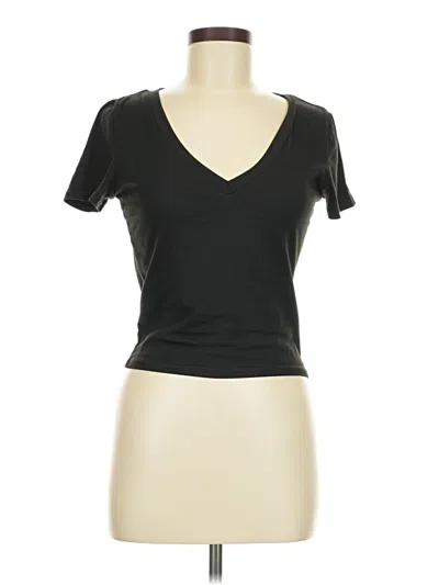 Pre-owned Unbranded Short Sleeve T-shirt In Black
