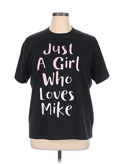 Pre-owned Unbranded Short Sleeve T-shirt In Black