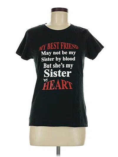 Pre-owned Unbranded Short Sleeve T-shirt In Black