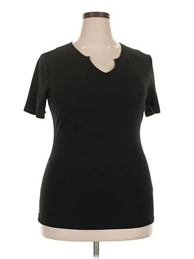 Pre-owned Unbranded Short Sleeve T-shirt In Black