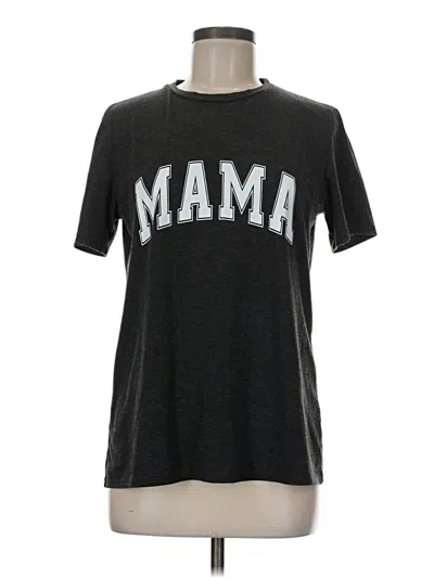 Pre-owned Unbranded Short Sleeve T-shirt In Black