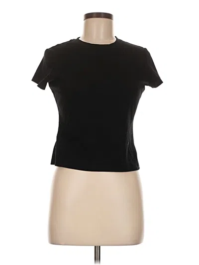 Pre-owned Unbranded Short Sleeve T-shirt In Black