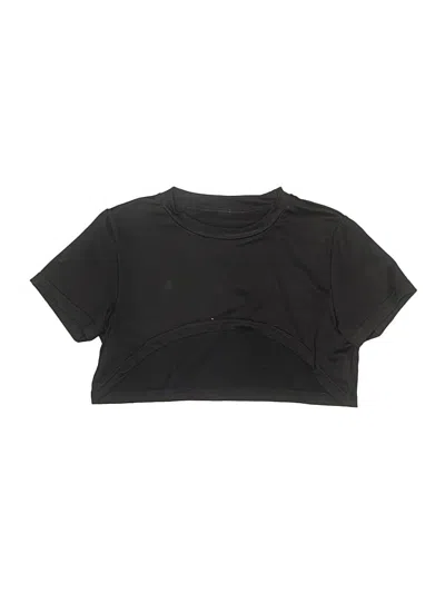 Pre-owned Unbranded Kids' Short Sleeve T-shirt In Black