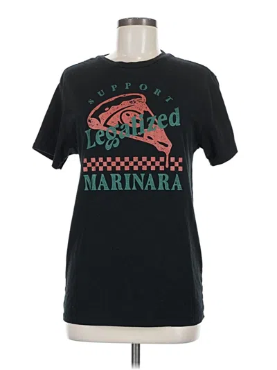 Pre-owned Unbranded Short Sleeve T-shirt In Black