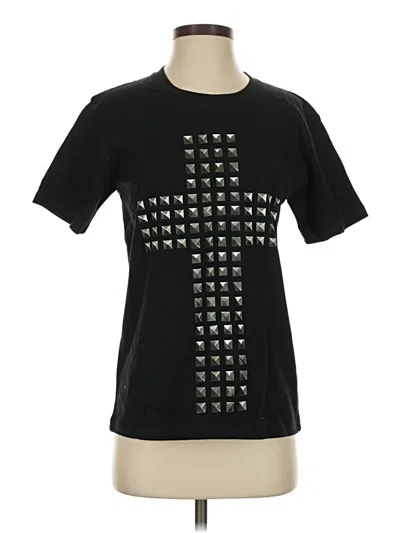 Pre-owned Unbranded Short Sleeve T-shirt In Black