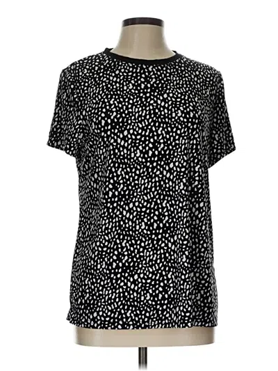Pre-owned Unbranded Short Sleeve T-shirt In Black
