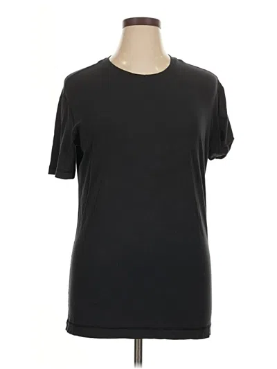 Pre-owned Unbranded Short Sleeve T-shirt In Black