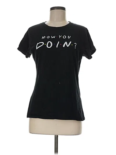 Pre-owned Unbranded Short Sleeve T-shirt In Black