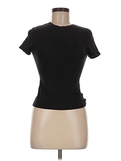 Pre-owned Unbranded Short Sleeve T-shirt In Black