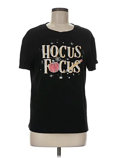 Pre-owned Unbranded Short Sleeve T-shirt In Black