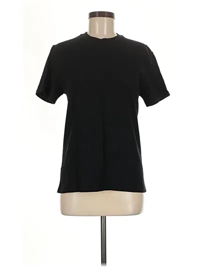 Pre-owned Unbranded Short Sleeve T-shirt In Black