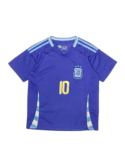 Pre-owned Unbranded Kids' Short Sleeve T-shirt In Blue