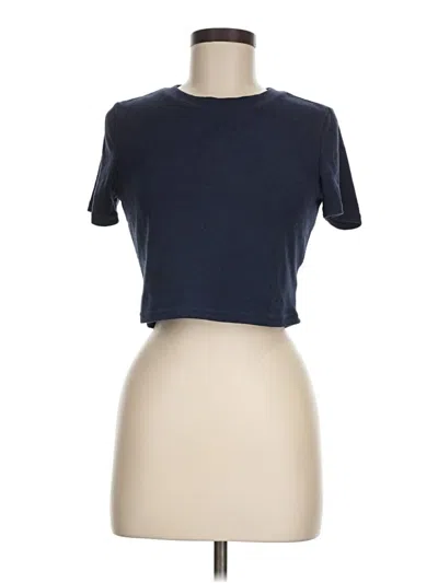 Pre-owned Unbranded Short Sleeve T-shirt In Blue