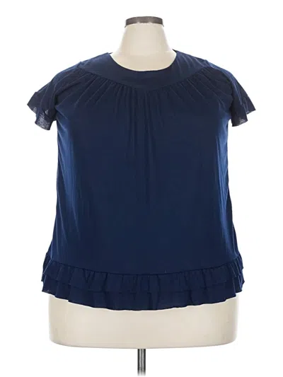 Pre-owned Unbranded Short Sleeve T-shirt In Blue