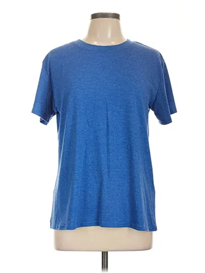 Pre-owned Unbranded Short Sleeve T-shirt In Blue