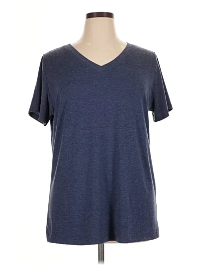 Pre-owned Unbranded Short Sleeve T-shirt In Blue