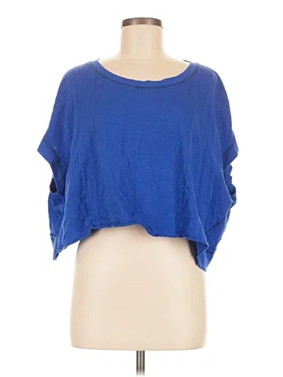 Pre-owned Unbranded Short Sleeve T-shirt In Blue