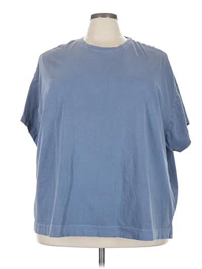 Pre-owned Unbranded Short Sleeve T-shirt In Blue