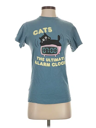Pre-owned Unbranded Short Sleeve T-shirt In Blue